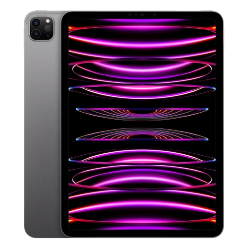 جهاز iPad Pro 11 من آبل (2022) يأتي بمعالج M2 قوي، سعة تخزين 256 جيجابايت وذاكرة وصول عشوائي 8 جيجابايت، يوفر أداءً فائقاً وتجربة مميزة في تصميم أنيق وعصري باللون الأسود